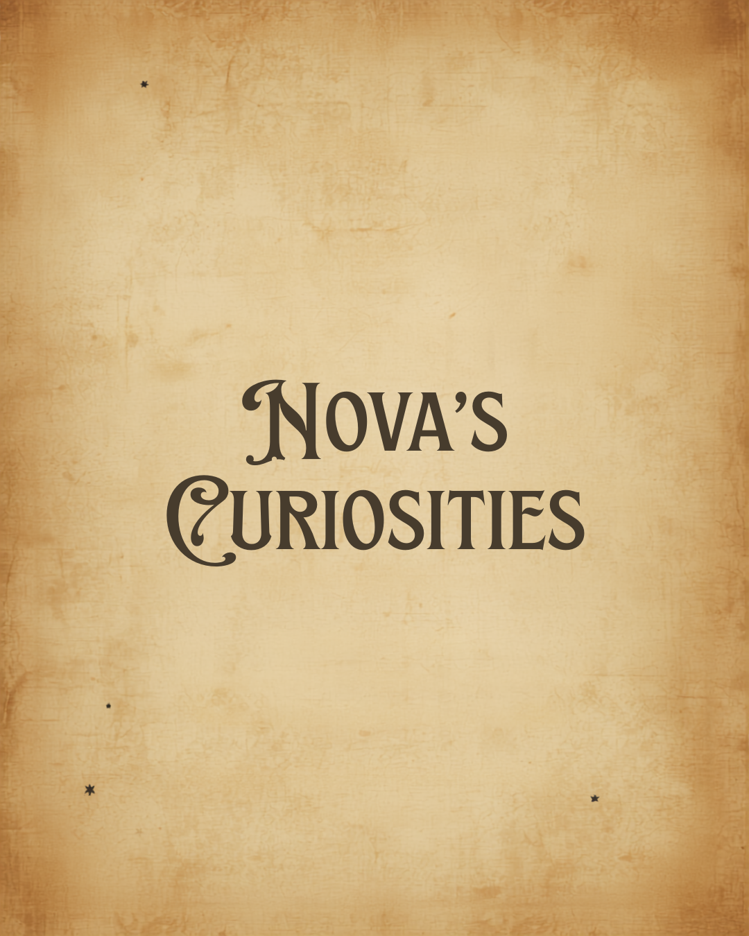 Nova's curiosities