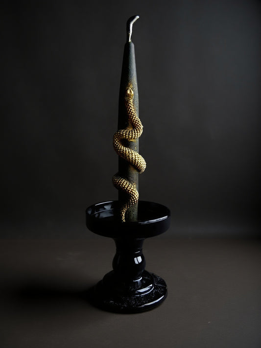 Black and satin Gold