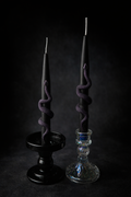 Black and Dark Purple