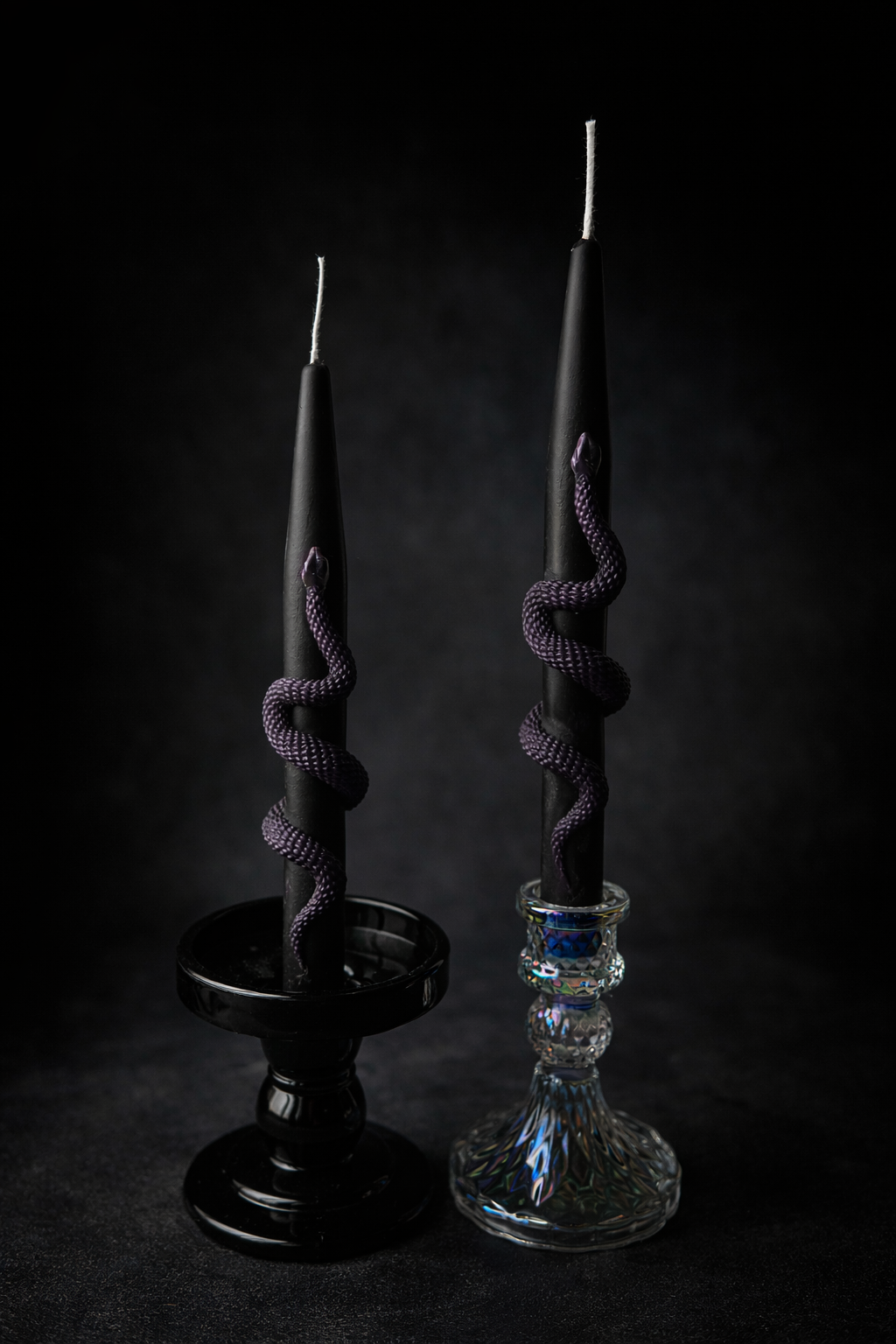 Black and Dark Purple