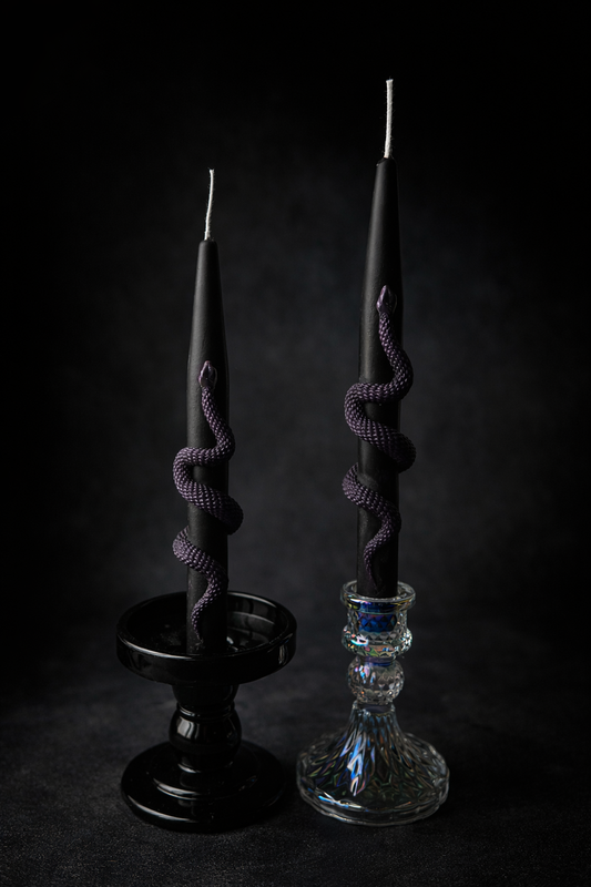 Black and Dark Purple